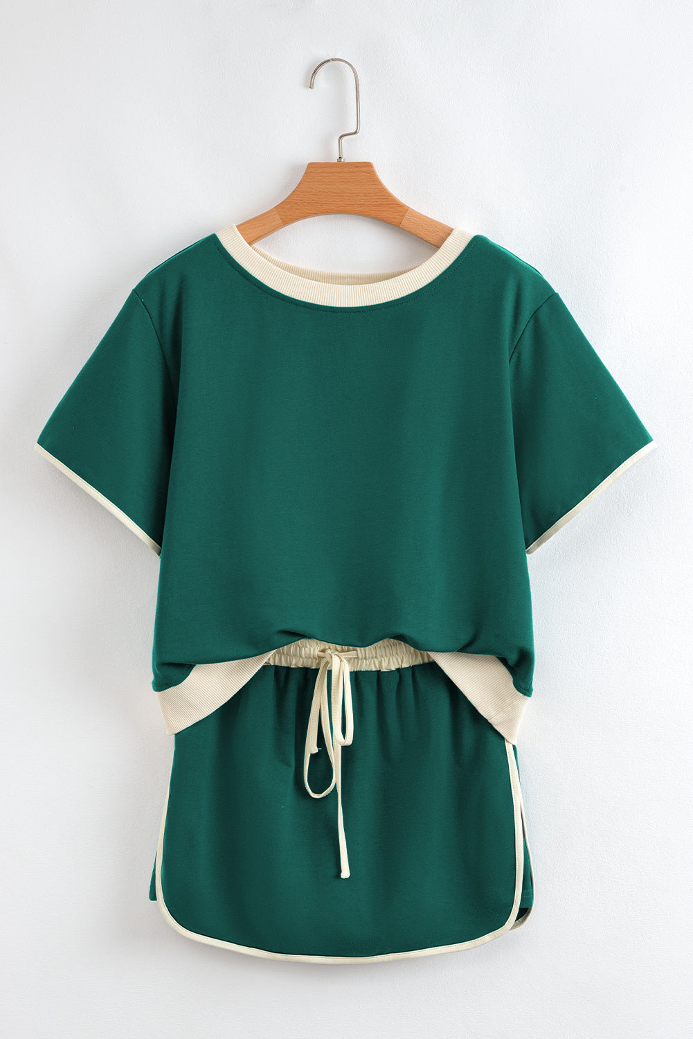 Elsie Drop Shoulder T Shirt and Skort 2Pcs Set