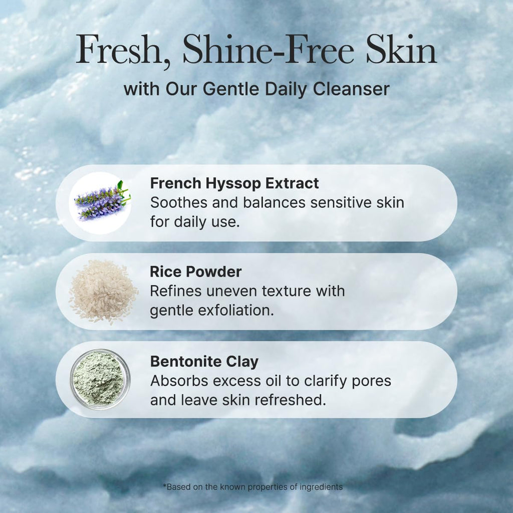 Arencia Fresh Blue Hyssop Rice Mochi Cleanser
