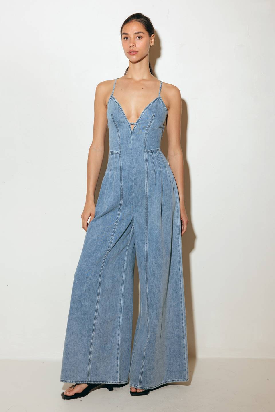 EMMA LIGHT DENIM JUMPSUIT