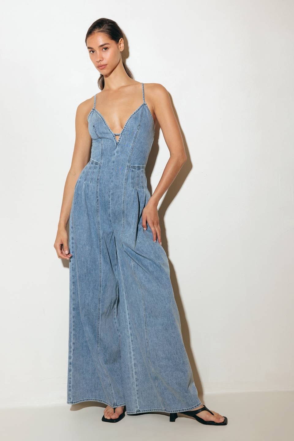 EMMA LIGHT DENIM JUMPSUIT