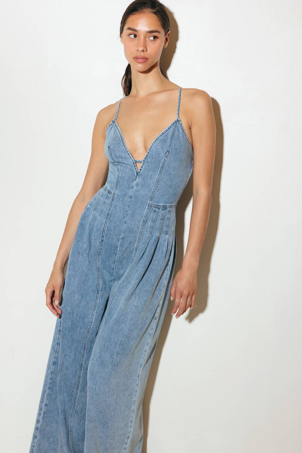 EMMA LIGHT DENIM JUMPSUIT