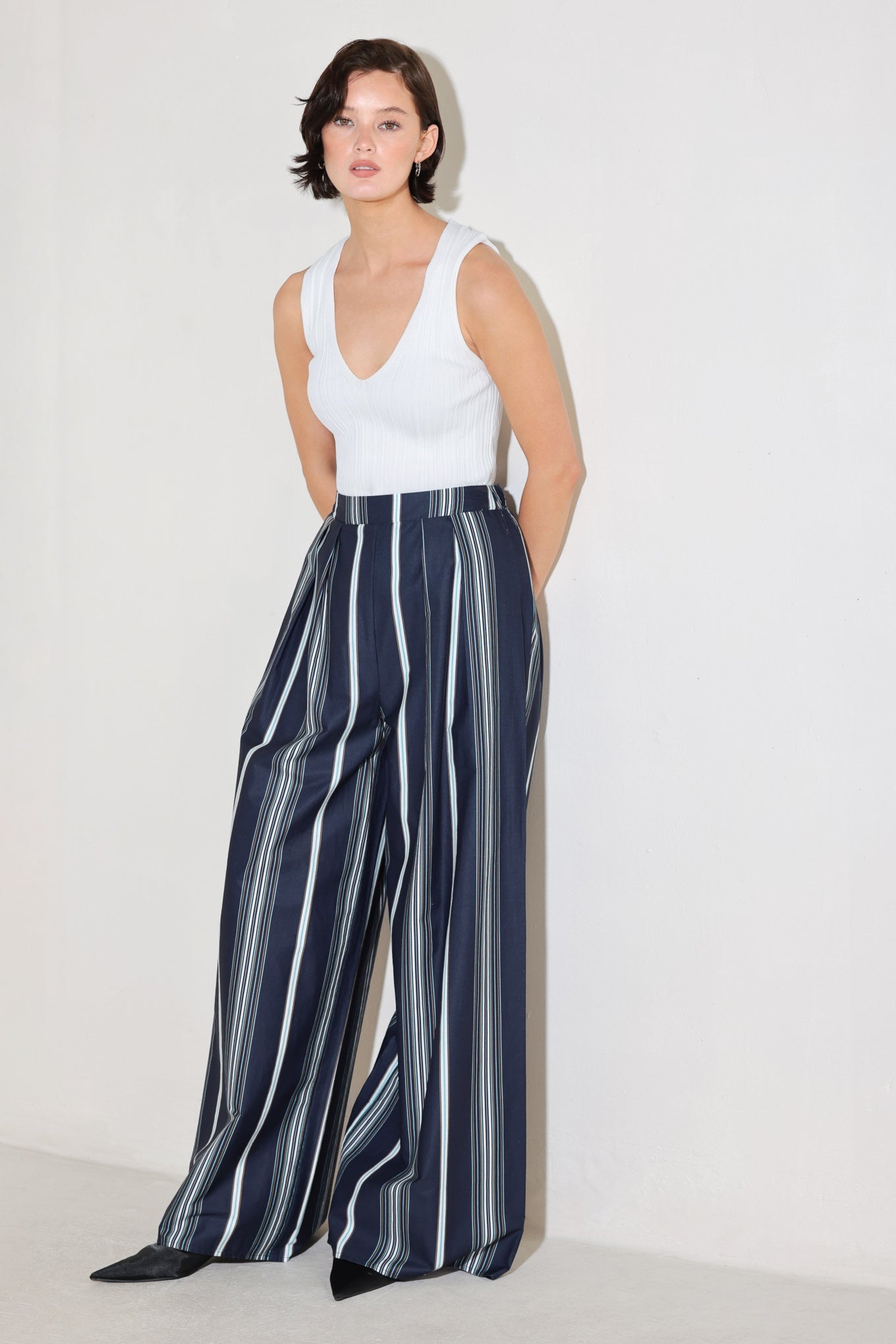 CHLOE STRIPE WOVEN PANTS