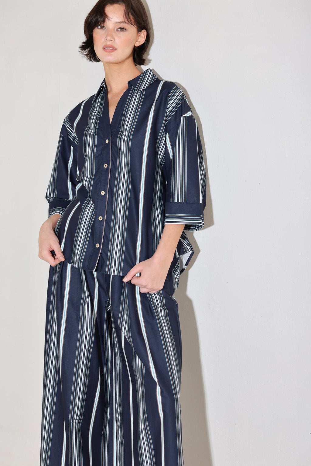 CHLOE STRIPE WOVEN PANTS