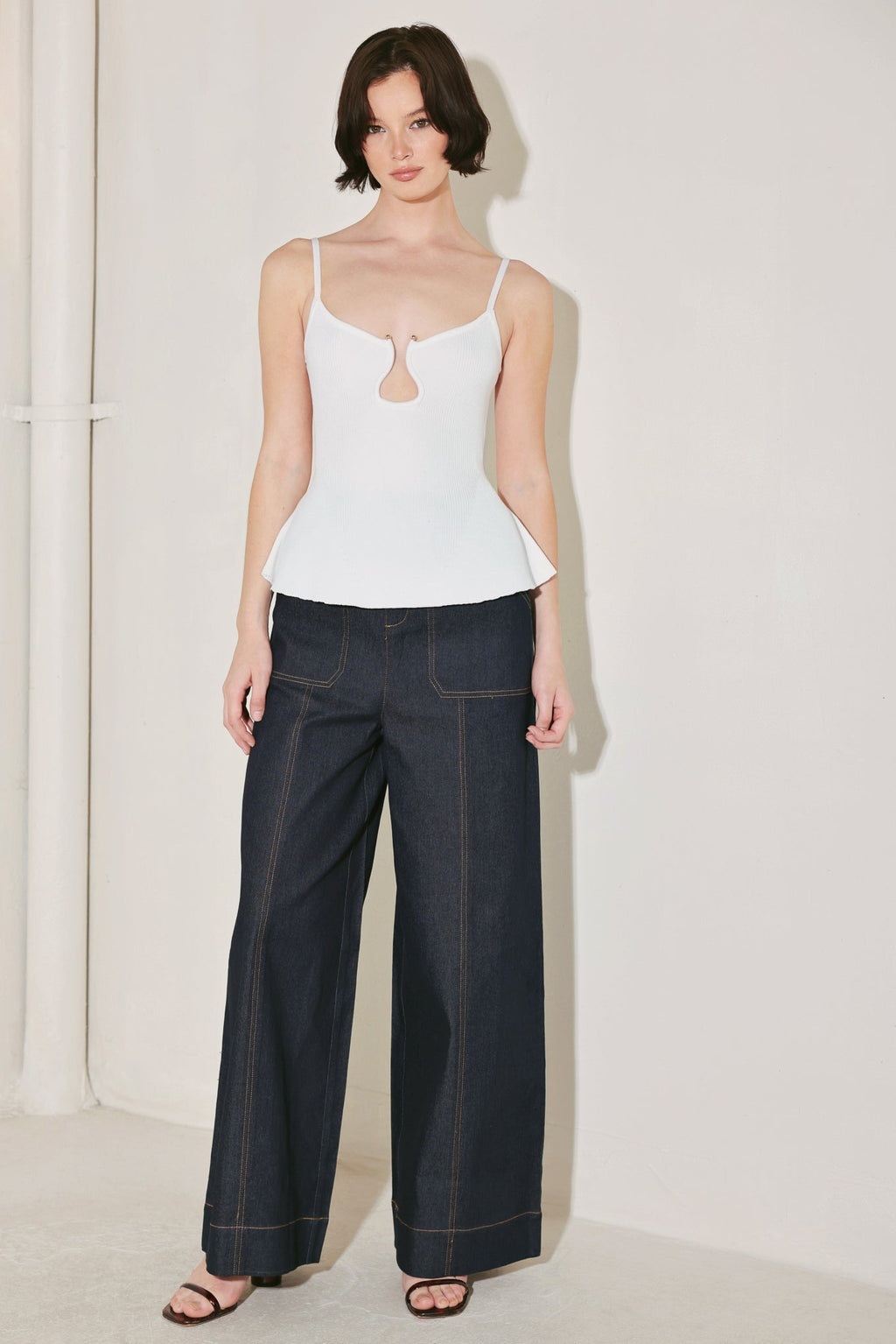 AFTER HOURS ICON SWEATER KNIT CAMI TOP