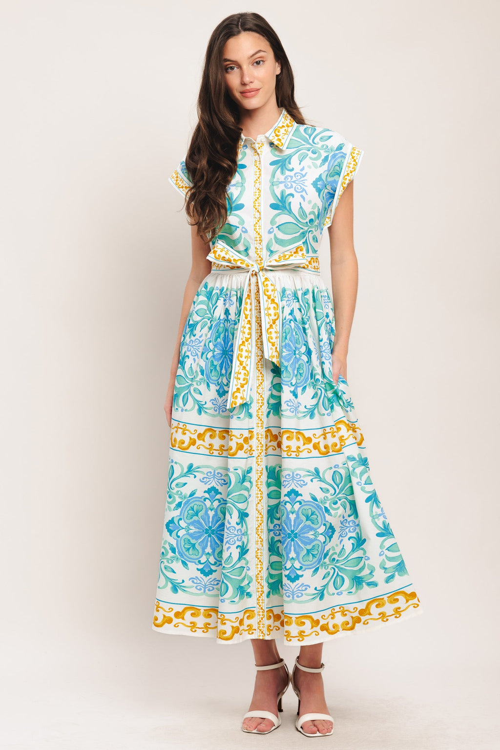 BLAIR WOVEN MIDI DRESS