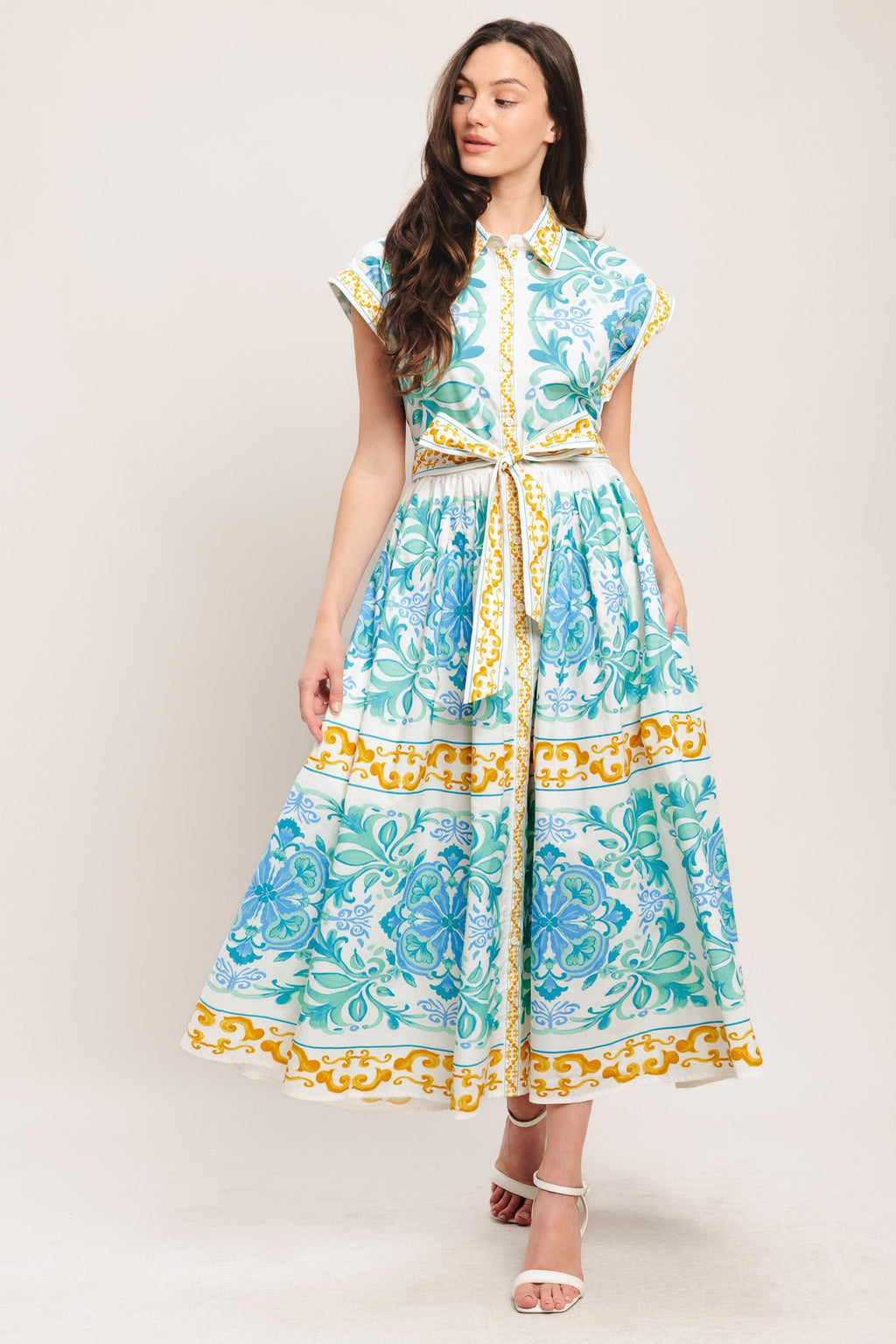 BLAIR WOVEN MIDI DRESS