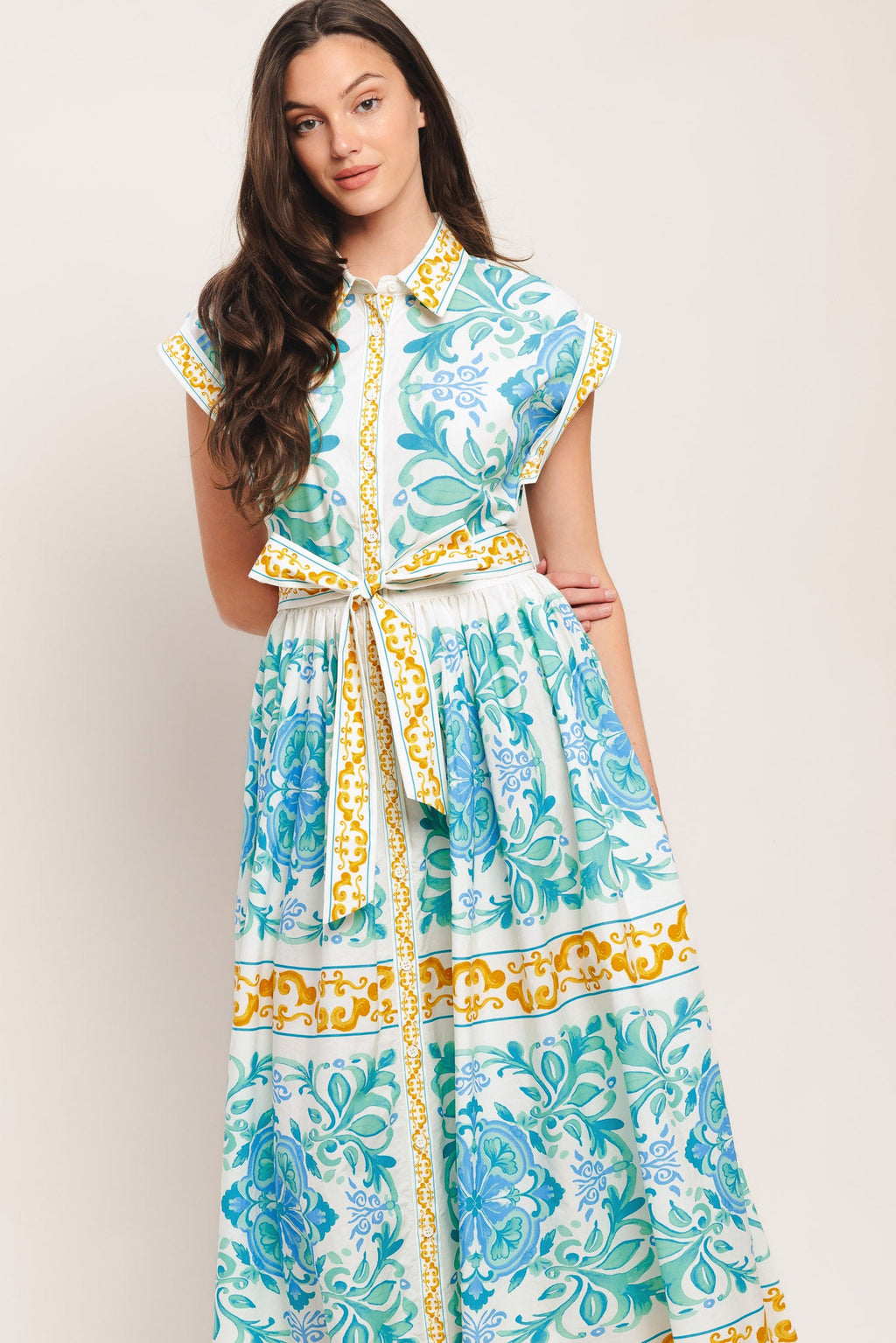 BLAIR WOVEN MIDI DRESS