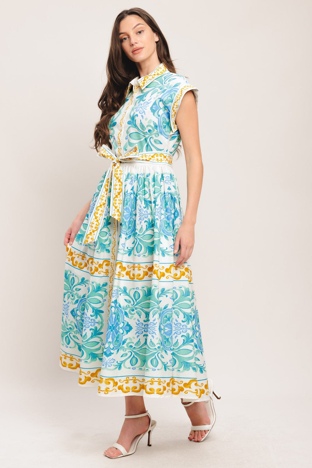 BLAIR WOVEN MIDI DRESS